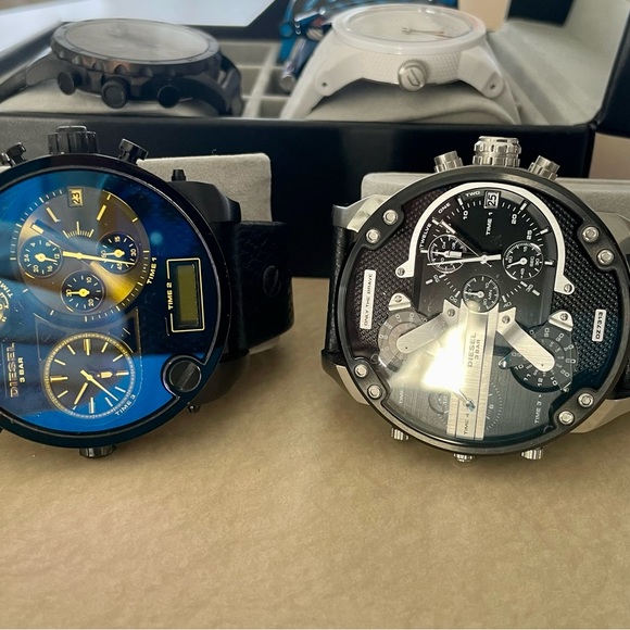 New watches! Lot of 6. Invicta, Fossil, Diesel with case! - Picture 4 of 5